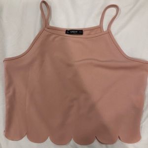 pink tank top
